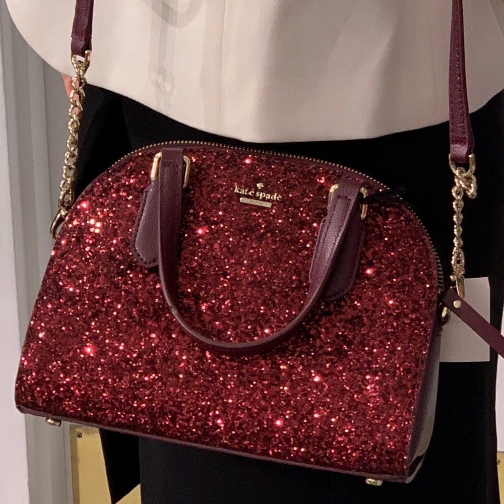 ❤️ NWT Kate Spade Glitter Crossbody Satchel - Picture 4 of 8